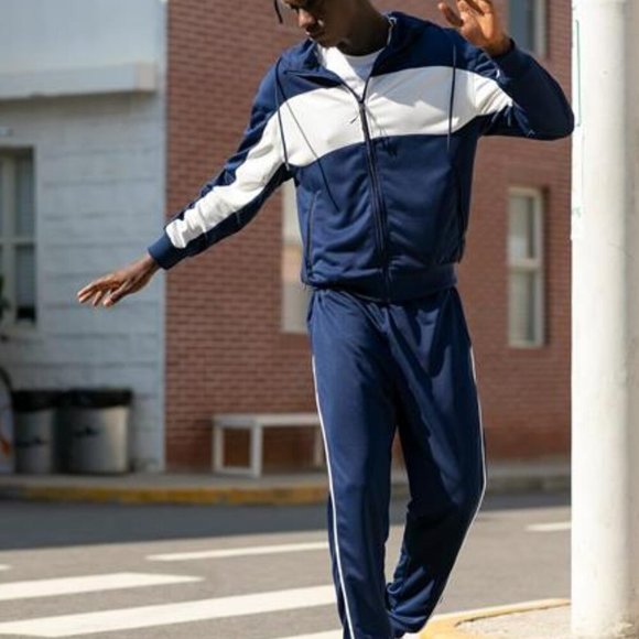 NEW Men's Long Sleeve Jogger Tracksuit - Picture 4 of 5